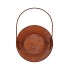 RUSTY SCOTTISH BROWN XMAS LATERN 17X28CM