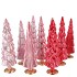 TWINKLE JOLLY PINK MIX GLASS TREE SHINY ASS 9X25CM