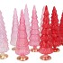 TWINKLE JOLLY PINK MIX GLASS TREE SHINY ASS 10X35CM