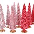 TWINKLE JOLLY PINK MIX GLASS TREE SHINY ASS 10X35CM