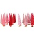 TWINKLE JOLLY PINK MIX GLASS TREE MATT ASS 9X25CM