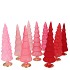 TWINKLE JOLLY PINK MIX GLASS TREE MATT ASS 9X25CM