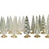 TWINKLE NORDIC GREEN MIX GLASS TREE SHINY ASS 10x30CM