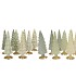 TWINKLE NORDIC GREEN MIX GLASS TREE MATT ASS 9X25CM