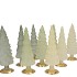 TWINKLE NORDIC GREEN MIX GLASS TREE MATT ASS 9X25CM