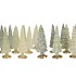 TWINKLE NORDIC GREEN MIX GLASS TREE MATT ASS 10x30CM