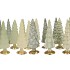 TWINKLE NORDIC GREEN MIX GLASS TREE MATT ASS 10X35CM