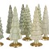 TWINKLE NORDIC GREEN MIX GLASS TREE MATT ASS 10X35CM