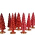 TWINKLE JOLLY RED MIX GLASS TREE SHINY ASS 9X25CM