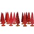 TWINKLE JOLLY RED MIX GLASS TREE SHINY ASS 10x30CM