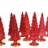 TWINKLE JOLLY RED MIX GLASS TREE SHINY ASS 10x30CM