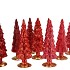 TWINKLE JOLLY RED MIX GLASS TREE SHINY ASS 10x30CM