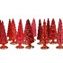 TWINKLE JOLLY RED MIX GLASS TREE SHINY ASS 10X35CM