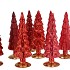 TWINKLE JOLLY RED MIX GLASS TREE SHINY ASS 10X35CM