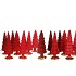 TWINKLE JOLLY RED MIX GLASS TREE MATT ASS 9X25CM