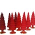 TWINKLE JOLLY RED MIX GLASS TREE MATT ASS 9X25CM