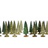 TWINKLE MAJESTIC GREEN MIX GLASS TREE SHINY ASS 9X25CM
