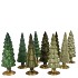 TWINKLE MAJESTIC GREEN MIX GLASS TREE SHINY ASS 9X25CM