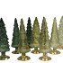 TWINKLE MAJESTIC GREEN MIX GLASS TREE SHINY ASS 10x30CM