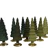 TWINKLE MAJESTIC GREEN MIX GLASS TREE MATT ASS 9X25CM