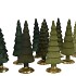 TWINKLE MAJESTIC GREEN MIX GLASS TREE MATT ASS 10x30CM