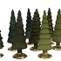 TWINKLE MAJESTIC GREEN MIX GLASS TREE MATT ASS 10X35CM