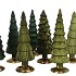 TWINKLE MAJESTIC GREEN MIX GLASS TREE MATT ASS 10X35CM