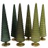 TWINKLE MAJESTIC GREEN MIX GLASS TREE MATT ASS 11X45CM