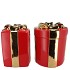 JOY JOLLY RED VASE PRESENT 16X20CM