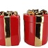 JOY JOLLY RED VASE PRESENT 20X30CM