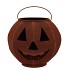 RUSTY SCOTTISH BROWN DECO PUMPKIN 26X23CM