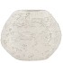 MIKA NORDIC WHITE VASE OVAL STRUCTURE 34X14X27CM