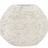 MIKA NORDIC WHITE VASE OVAL STRUCTURE 41X15X32CM