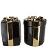 JOY WILD BLACK VASE PRESENT 16X20CM
