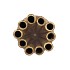 MIKA MAJESTIC GOLD VASE TUBE 14X20CM