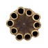 MIKA MAJESTIC GOLD VASE TUBE 18X25CM