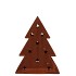 RUSTY SCOTTISH BROWN XMAS TREE 22X6X28CM