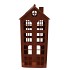 RUSTY SCOTTISH BROWN HOUSE CANDLE 28X62CM