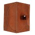 RUSTY SCOTTISH BROWN HOUSE CANDLE 28X62CM