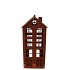 RUSTY SCOTTISH BROWN HOUSE CANDLE 19X33CM
