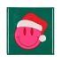 TILE SMILEY XMAS 10X10X1CM