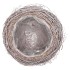 NATURE ELM BRANCH WHITE PLANTER WITH BOTTOM 20X18CM