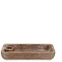 CONCRETE GOLDEN PLATE CANDLE HOLDER 20X12X4CM