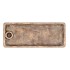 CONCRETE GOLDEN PLATE CANDLE HOLDER 20X12X4CM