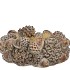 CONCRETE SCOTTISH BROWN PINECONE NEST 22X22X9CM