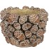 CONCRETE SCOTTISH BROWN PINECONE POT 20X20X14CM