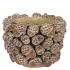 CONCRETE SCOTTISH BROWN PINECONE POT 17X17X13CM