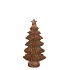 WONDERLAND SCOTTISH BROWN TREE STAR 17X12X35CM