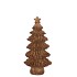 WONDERLAND SCOTTISH BROWN TREE STAR 11X7X19CM NM