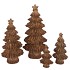 WONDERLAND SCOTTISH BROWN TREE STAR 8X6X14CM NM